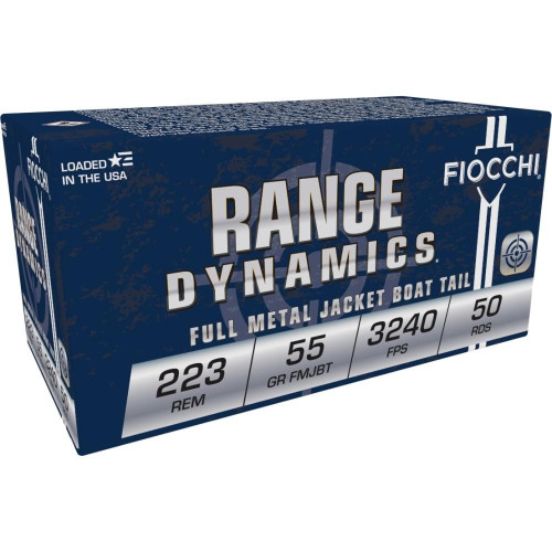Fiocchi 223 Remington Ammo 55gr FMJBT Ammunition - 1000 Rounds
