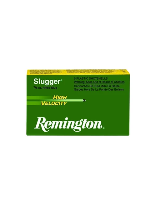 Remington 12 Gauge Ammo 2-3/4" 1 oz Rifled Slug Ammunition - 5 Rounds
