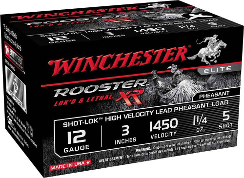 Winchester 12 Gauge Ammo 1-1/4 oz #5 Shot Ammunition - 15 Rounds
