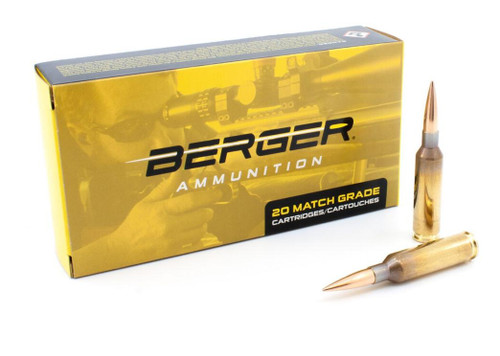 Berger 6mm Creedmoor Ammo 109gr LRHT Ammunition - 20 Rounds