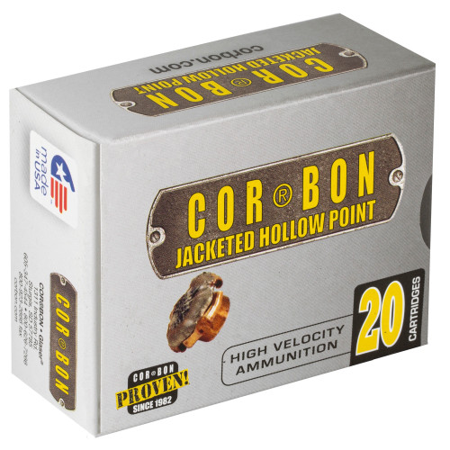 Cor-Bon .38 Super Ammo 115gr JHP Ammunition - 20 Rounds