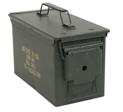 50 Cal Military Ammunition Can Used- Fair Condition