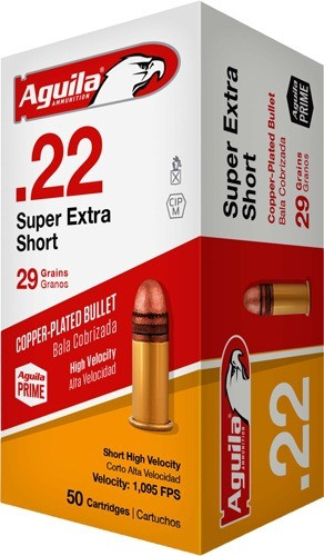 Aguila .22 Short Ammo 29gr LSRN Ammunition - 50 Rounds