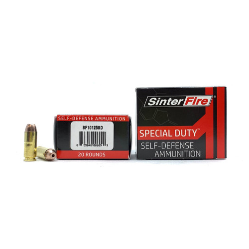 Sinterfire 10mm Ammo 125gr Frangible Ammunition - 20 Rounds