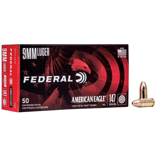 Federal 9mm Luger Ammo 147gr TMJ Ammunition - 1000 Rounds