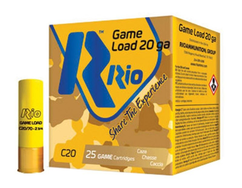 Rio Ammunition 20 Gauge Ammo 1 oz #7.5 Lead Ammunition - 25 Rounds