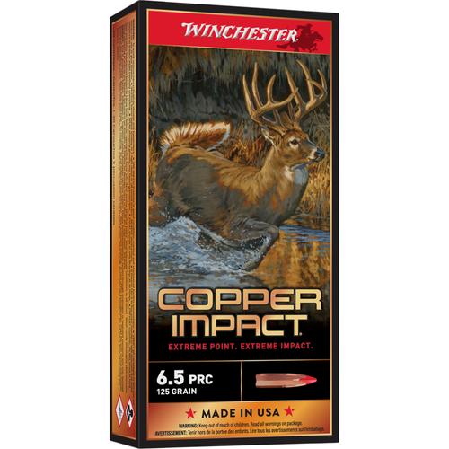 Winchester 6.5 PRC Ammo 125gr Extreme Point Copper Ammunition - 20 Rounds