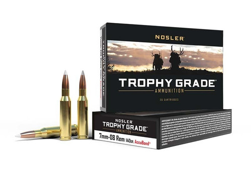 Nosler 7mm-08 Rem Ammo 140gr AB Ammunition - 20 Rounds