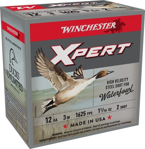 Winchester 12 Gauge Ammo 1-1/16 oz #2 Steel Ammunition - 25 Rounds