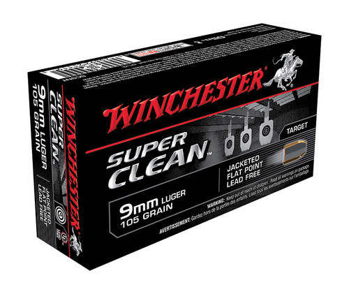 Winchester 9mm Ammo 105gr Flat Point Ammunition - 50 Rounds Winchester 9mm Ammo 105gr Flat Point Ammunition - 50 Rounds