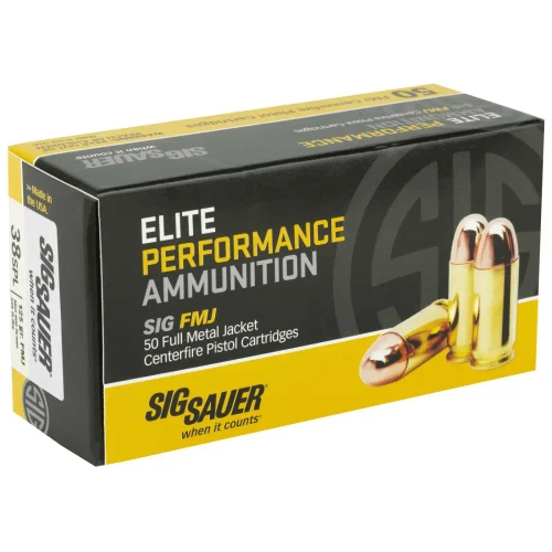 Sig Sauer .38 Special Ammo 125gr FMJ Ammunition - 50 Rounds