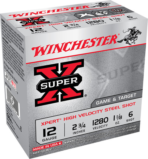 Winchester 12 Gauge Shotgun Ammunition WE12GTH65 2.75" #6 - 25 Shells