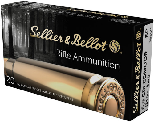 Sellier & Bellot 6.5 Creedmoor Ammo 131gr SP Ammunition - 20 Rounds