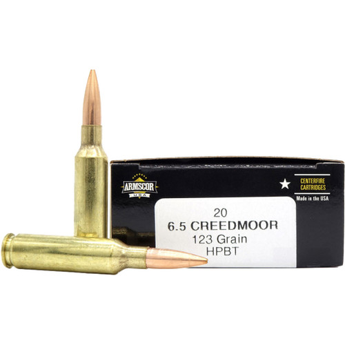 Armscor 6.5 Creedmoor Ammo 123gr HPBT Ammunition - 20 Rounds
