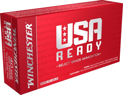 Winchester .40 S&W Ammo 165gr FMJ Ammunition - 50 Rounds