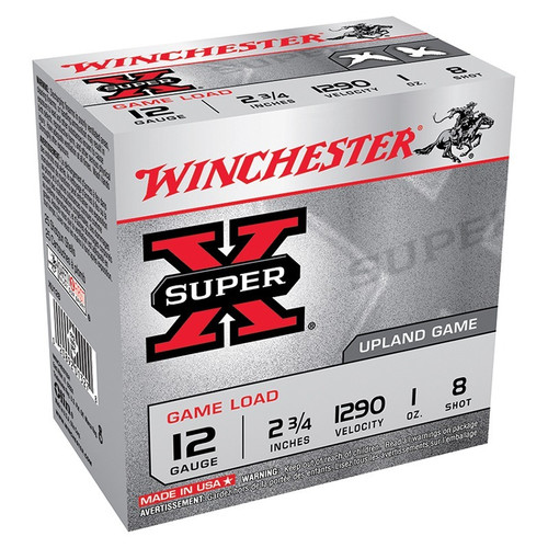 Winchester 12 Gauge Ammo 1 oz #8 Shot Ammunition - 250 Rounds