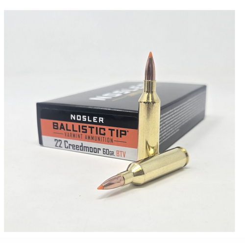 Nosler 22 Creedmoor Ammo 60gr BTA-V Ammunition - 20 Rounds