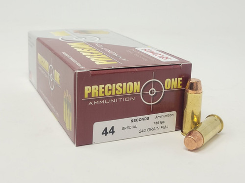 Precision One 44 Special Ammo 240gr FMJ Ammunition - 50 Rounds