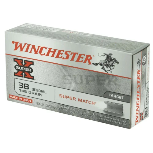 Winchester .38 Special Ammo 148gr Lead Wadcutter Ammunition - 50 Rounds