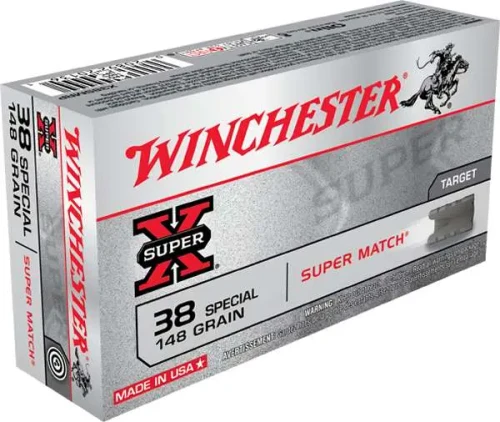 Winchester .38 Special Ammo 148gr Lead Wadcutter Ammunition - 50 Rounds