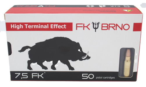 FK BRNO 7.5 FK Ammo 95gr JHP Ammunition - 50 Rounds