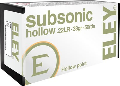 Eley .22 LR Ammo 38gr LHP Ammunition - 50 Rounds