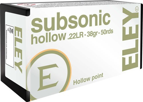 Eley .22 LR Ammo 38gr LHP Ammunition - 50 Rounds