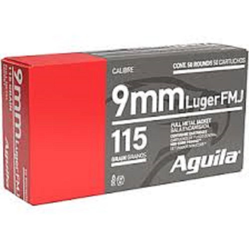 Aguila 9mm Ammo 115gr FMJ Ammunition - 1000 Rounds