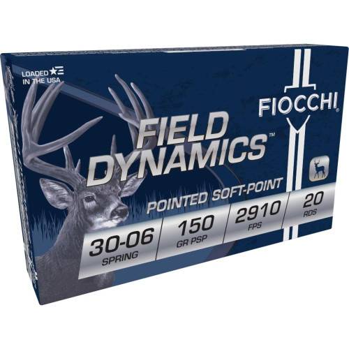 Fiocchi 30-06 Ammo 150gr PSP Ammunition - 20 Rounds