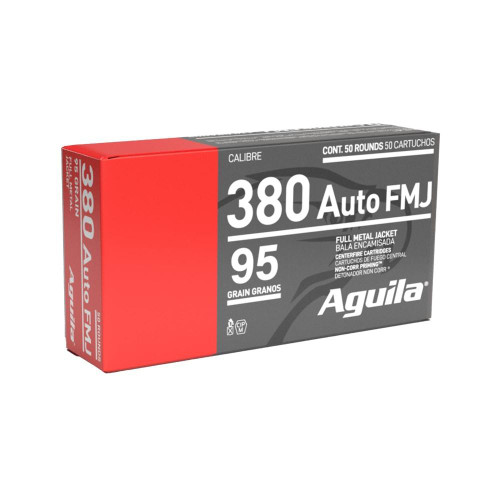 Aguila 380 Ammo 94gr FMJ Ammunition - 1000 Rounds