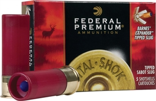 Federal 20 Gauge Shotgun Ammunition F203 SS2 2.75" Sabot Slug - 5 Shells