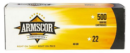 Armscor .22 LR Ammo 40gr LSP Ammunition - 50 Rounds