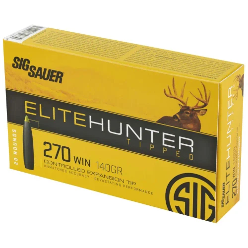 Sig Sauer 270 Winchester Ammo 140gr CET Ammunition - 20 Rounds