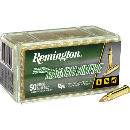 Remington .22 WMR Ammo 40gr SP Ammunition - 50 Rounds