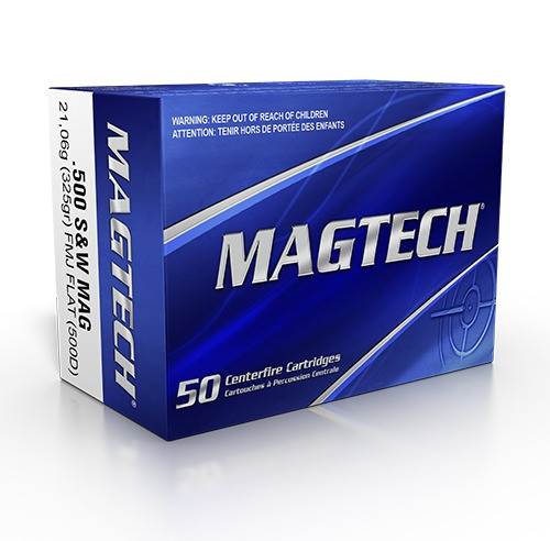 Magtech 500 S&W Magnum Ammo 325gr FMJ Ammunition - 500 Rounds