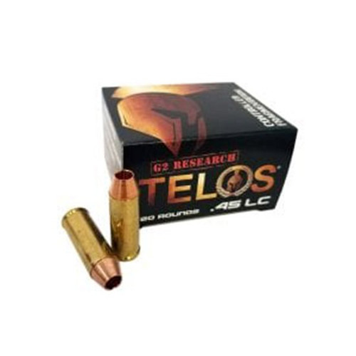 G2 Research .45 Colt Ammo 105gr Solid Copper Lead Free Ammunition - 20 Rounds
