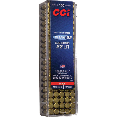 CCI .22 LR Ammo 40gr LRN Ammunition - 100 Rounds