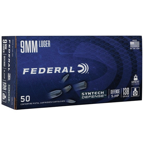 Federal 9mm Ammo 138gr SJHP Ammunition - 50 Rounds