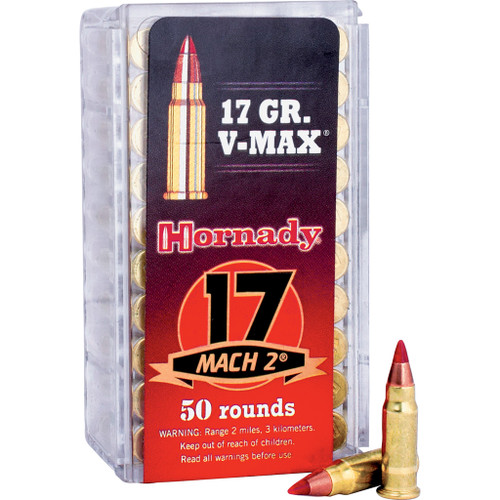 Hornady .17 HM2 Ammo 17gr V-MAX Ammunition - 50 Rounds