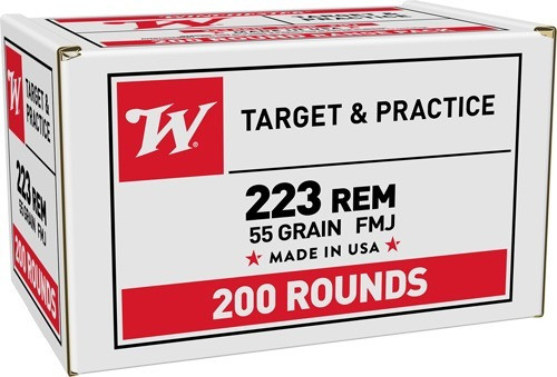 Winchester .223 Rem Ammo 55gr FMJ Ammunition - 800 Rounds