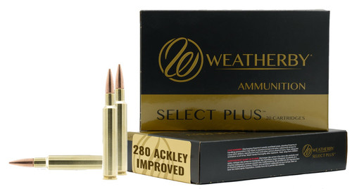 Weatherby 280 Ackley Improved Ammo 175gr BEH Ammunition - 20 Rounds