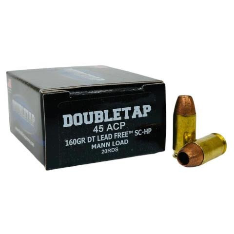 DoubleTap 45 ACP Ammo 160gr Lead Free SCHP Ammunition - 20 Rounds