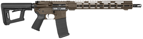 Diamondback DB1718K071 DB15 Carbon Series 5.56 NATO 30+1 16" Black Nitride Threaded Barrel, Midnight Bronze Cerakote Picatinny Rail Aluminum Receiver, Adjustable Black Synthetic Stock, Magpul MOE Grip