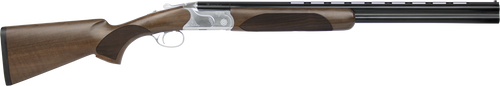 CZ-USA 06469 Redhead Premier Reduced Length 20 Gauge Compact 3" 2rd 24" Gloss Black Chrome Barrel, Silver Satin Chrome Metal Finish, Turkish Walnut Stock Includes 5 Chokes