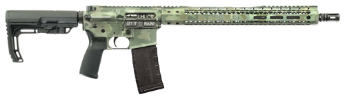 Black Rain Ordnance  Spec15  5.56x45mm NATO 16" 30+1, Jungle Camo Cerakote, Black MFT Minimalist Stock & Grip