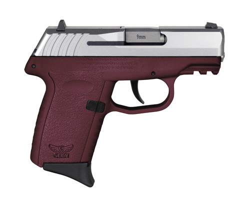 SCCY CPX-2 Gen 3 Sub-Compact Pistol - Stainless / Crimson | 9mm | 3.1" Barrel | 10rd | No External Safety