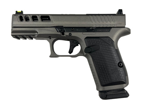 Live Free Armory AMP Compact Pistol - Tungsten | 9mm | 3.9" Fluted Barrel | 15rd | Optic Cut