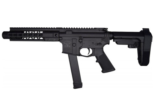 Brigade MFG BM-9 Forged Aluminum AR Pistol - Black | 9mm | 9" Barrel | 5" U-LOC Rail | Faux Can | SBA3 Arm Brace