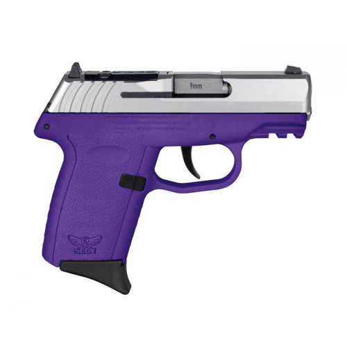 SCCY CPX-2 Gen 3 Sub-Compact Pistol - Stainless / Purple | 9mm | 3.1" Barrel | 10rd | No External Safety | Red Dot Ready