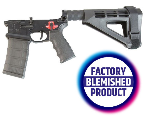 FACTORY BLEM - Franklin Armory BFSIII Equipped SALUS Complete AR15 Pistol Lower Receiver - Black | Installed BSFIII Trigger | SBM4 Brace | BLEMISHED, sold As-Is NO RETURNS